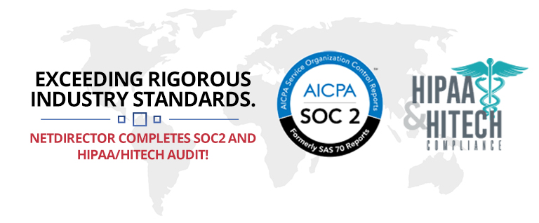 NetDirector acheives HIPAA and SOC2 compliance